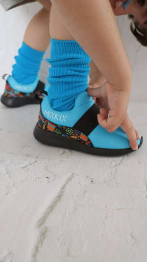 Mix Kix Fiesta collection blue sneaker and sock set for kids