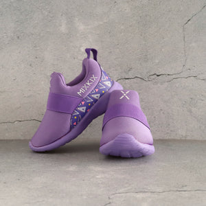 Mix Kix kids sneakers in purple 90s Mix stacked