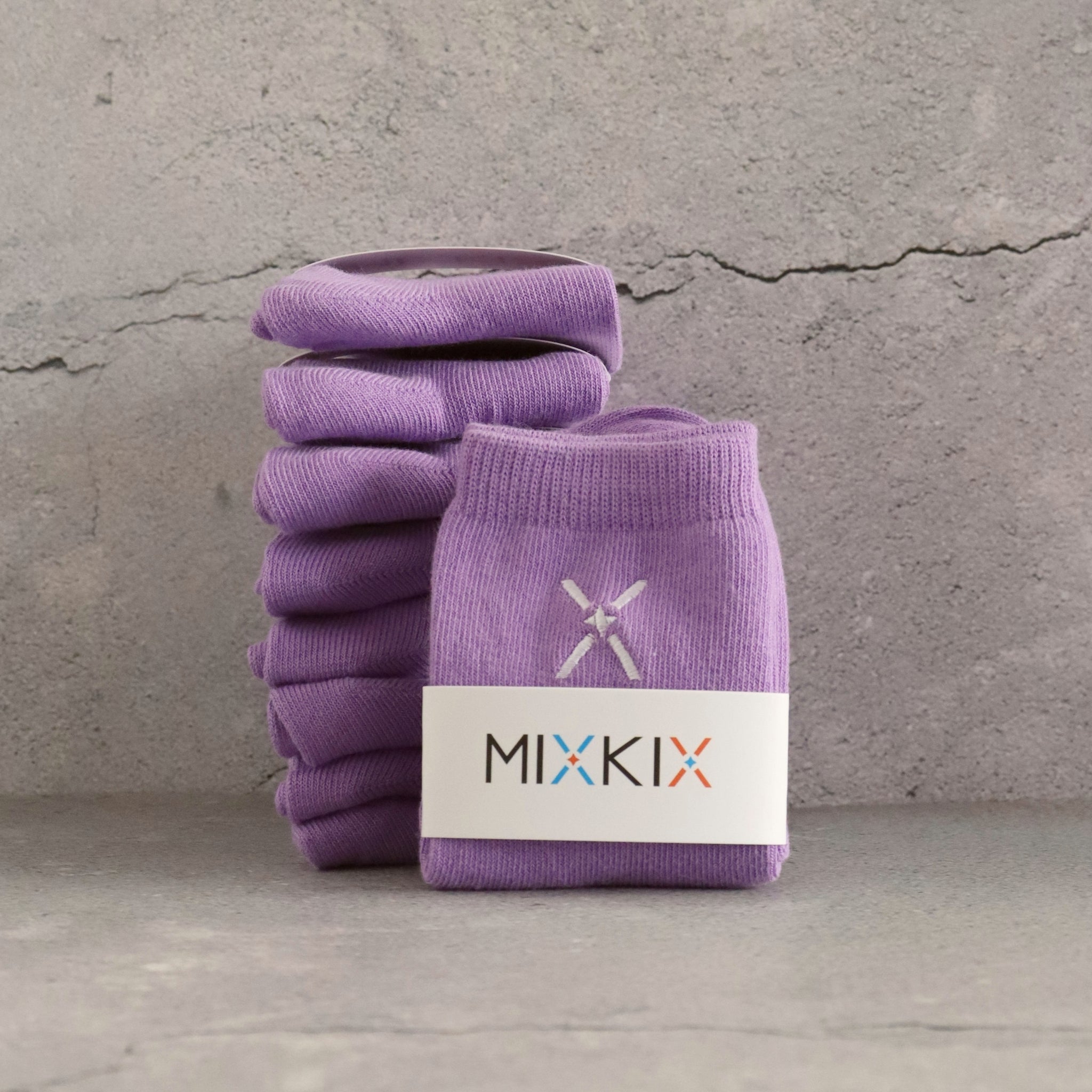 Purple cotton kids socks Mix Kix