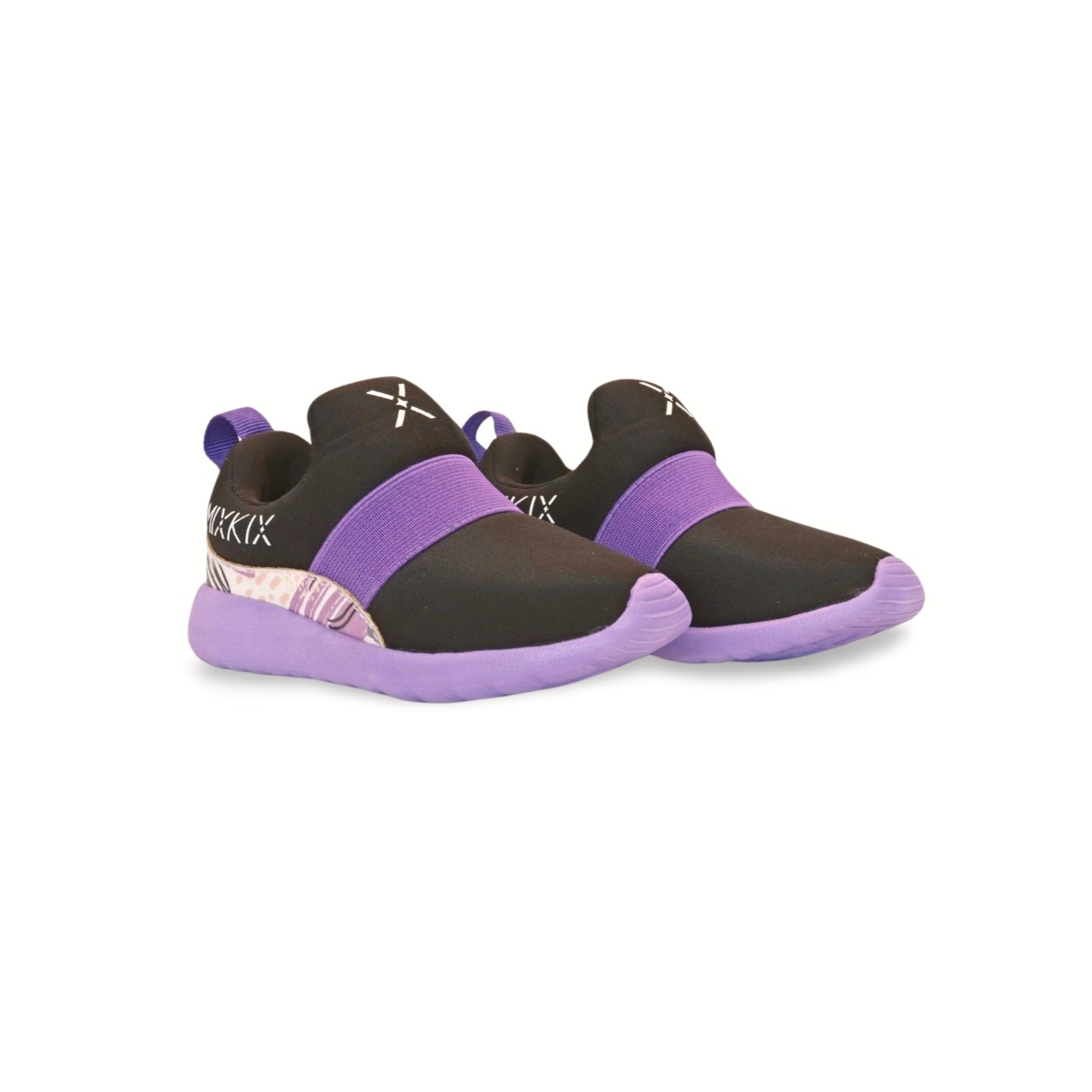 Mix Kix Purple and Black Kids Sneakers – mix-kix