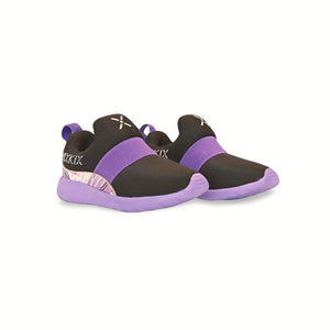 Mix Kix 90s Mix black and purple sneakers for kids angle