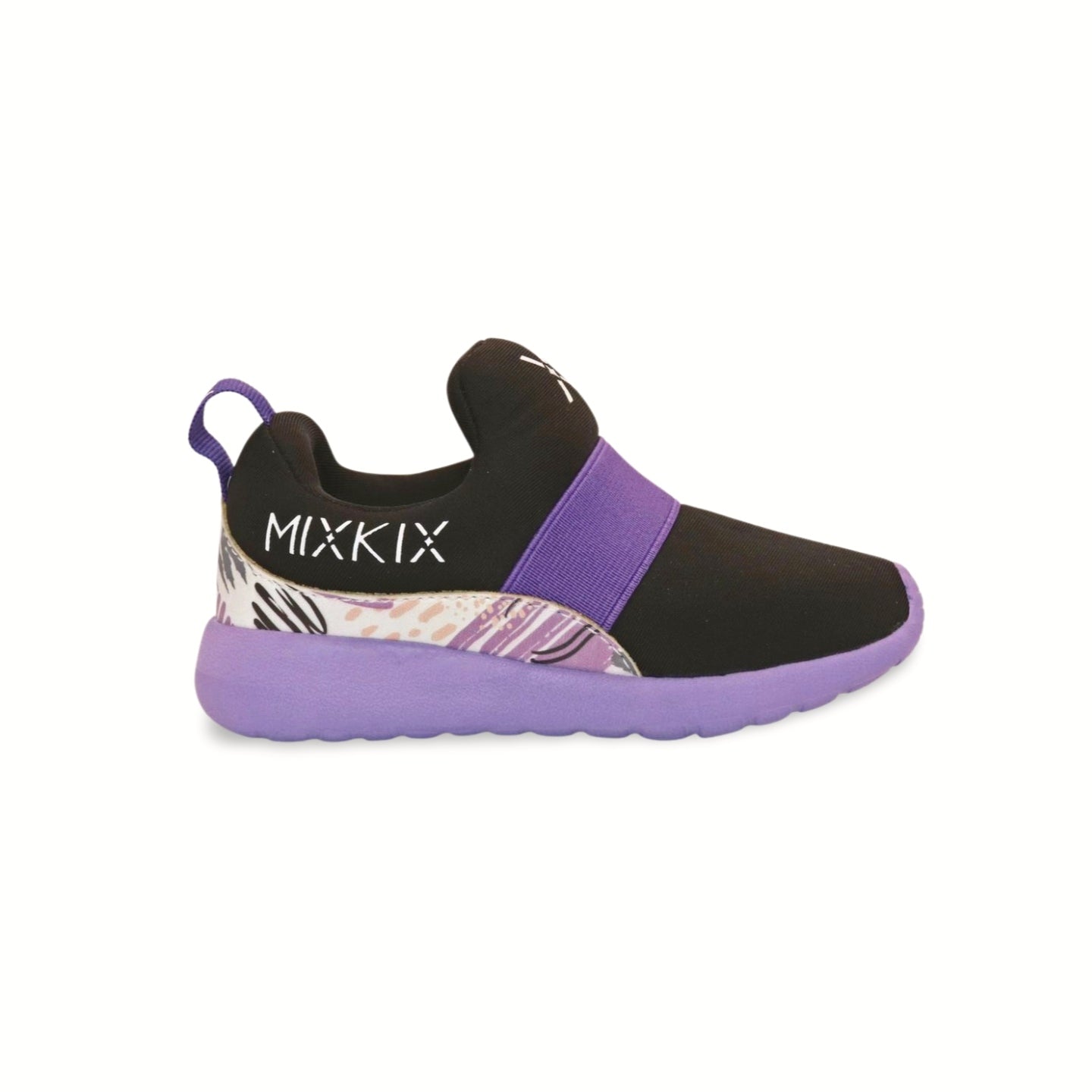 Mix Kix 90s Mix black and purple sneakers for kids side