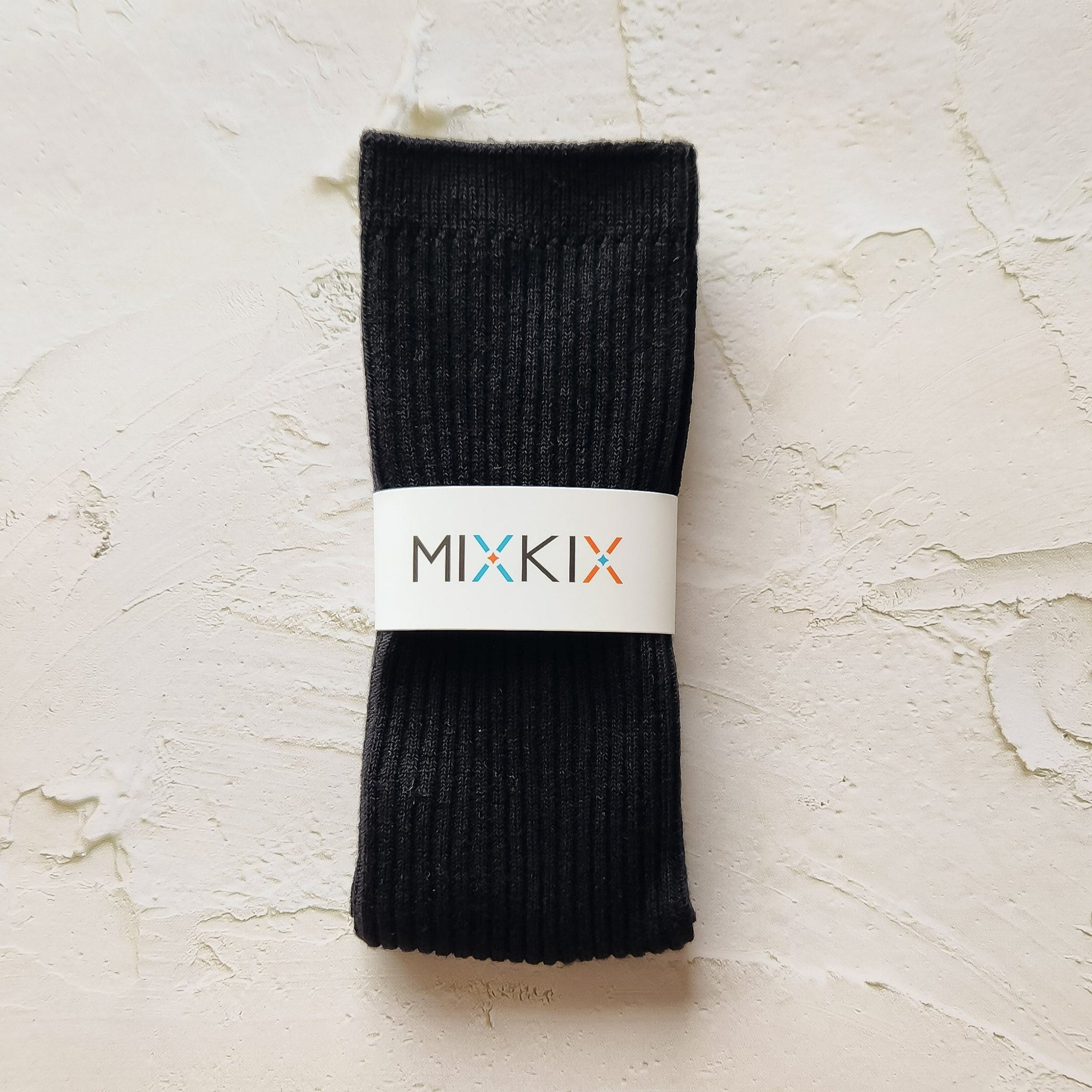 Black slouch socks 100% cotton