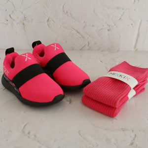 Pink sneaker and sock set kids