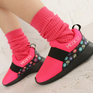 Pink sneaker and sock set for kids