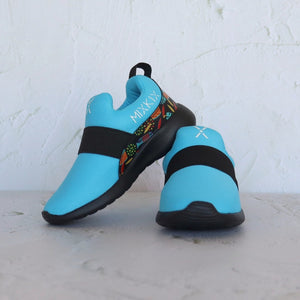 Mix Kix Blue slip-on kids sneakers