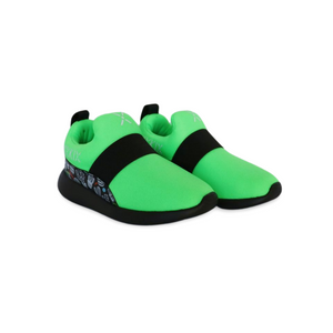 Mix Kix green slip-on kids sneakers