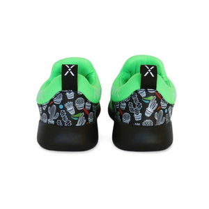 Mix Kix green slip-on kids sneakers