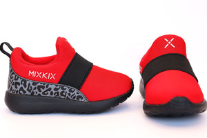 Wild Side Kids Red Sneakers front and angle