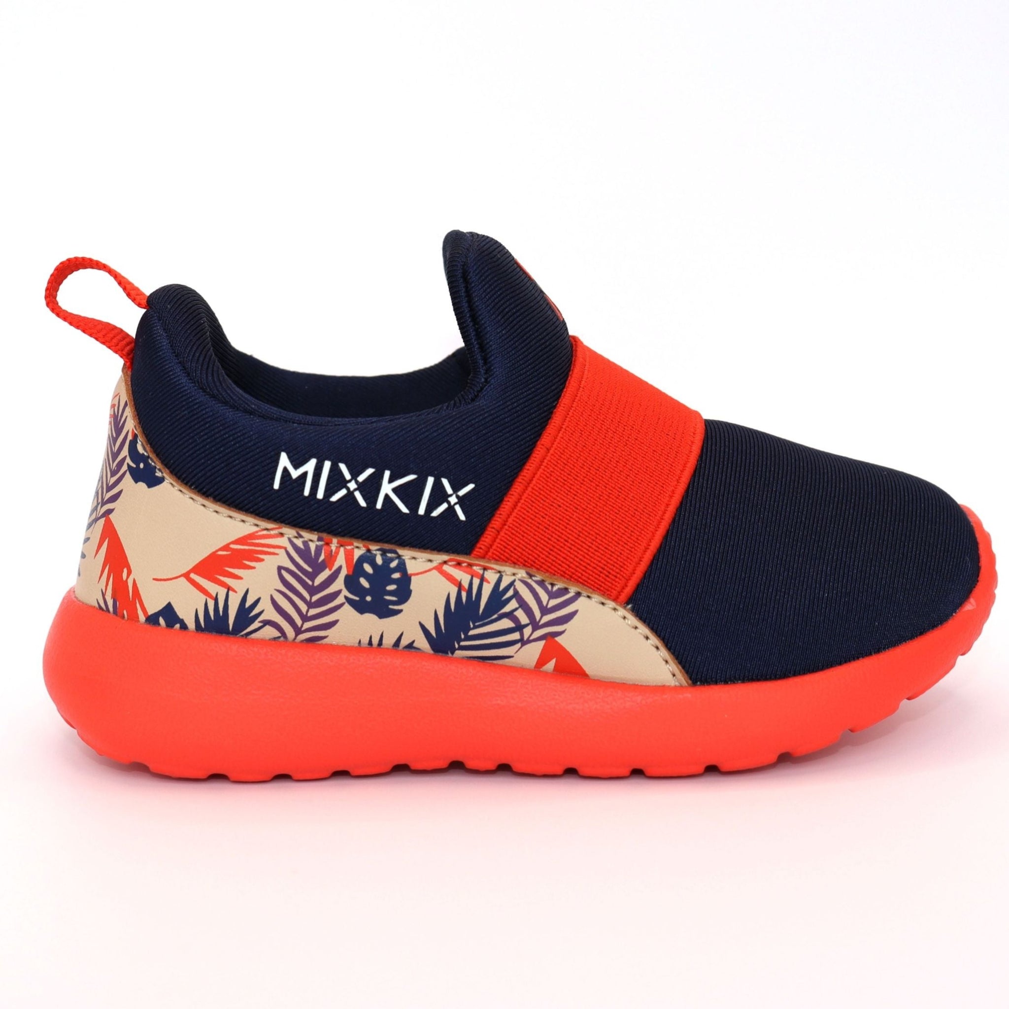 Jungle Gym Kids sneakers blue and orange side