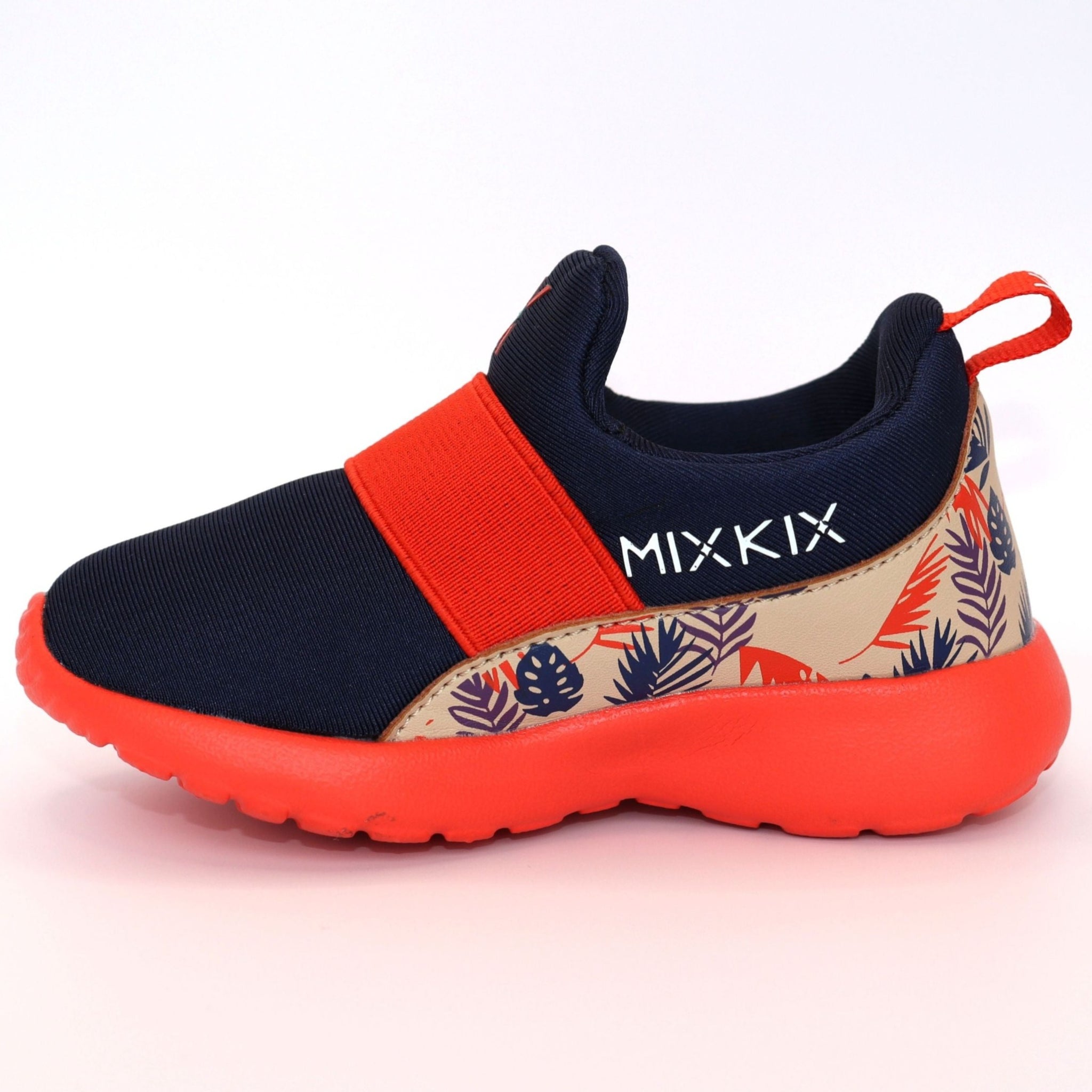 Jungle Gym Kids sneakers blue and orange side